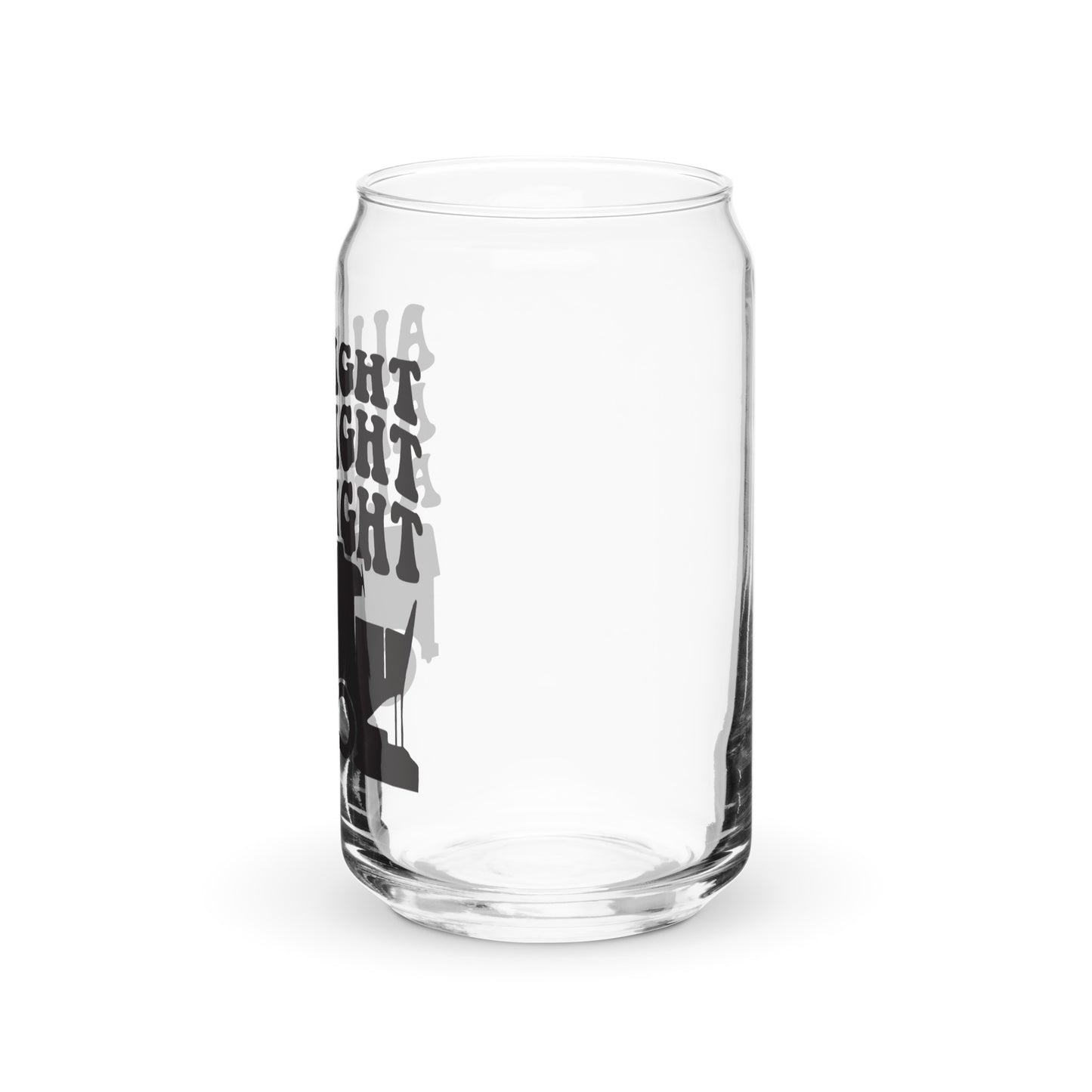 All Right All Right All Right Glass Beer Can